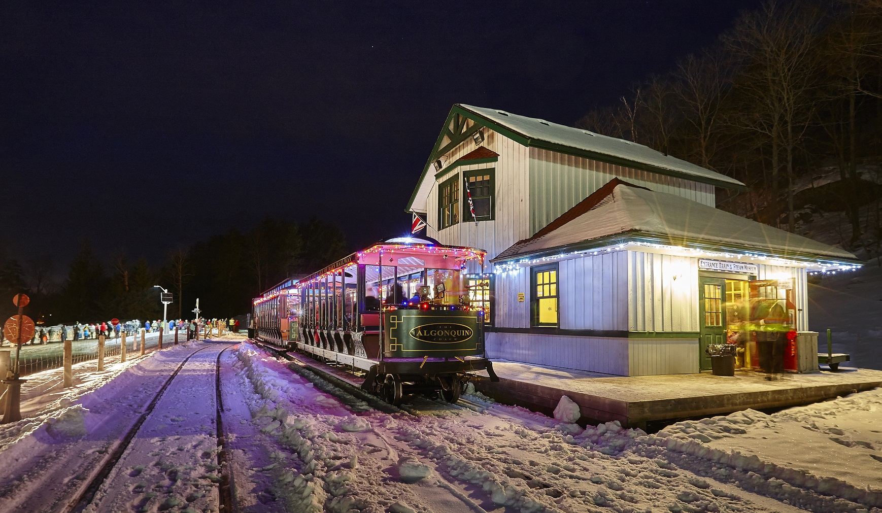 Portage Flyer Christmas Train Ride to Santa