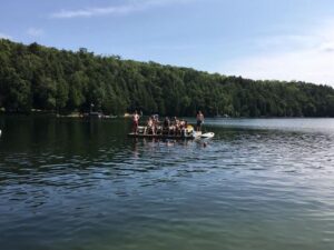 Swimmers on a Raft at Billie Bear Resort